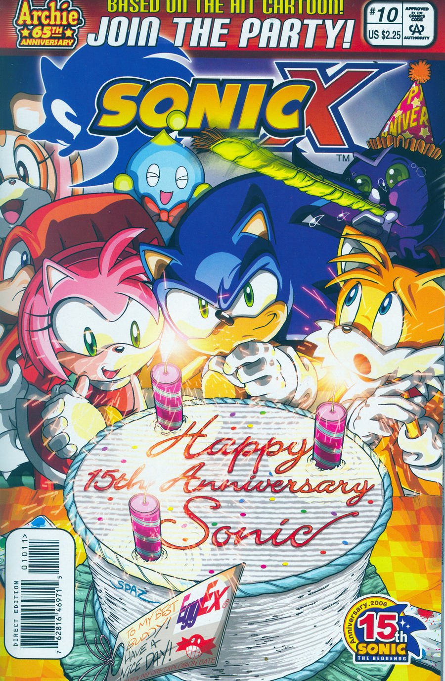 Sonic X - July 2006 Cover Page